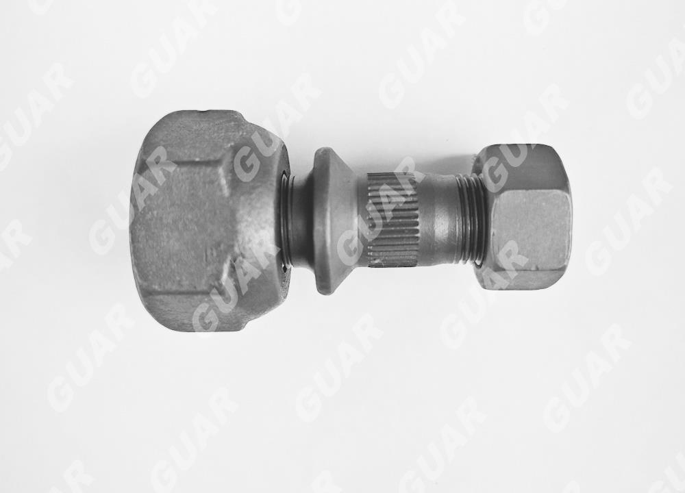 шпилька + гайка hb63r canter передняя правая, гайка 41мм