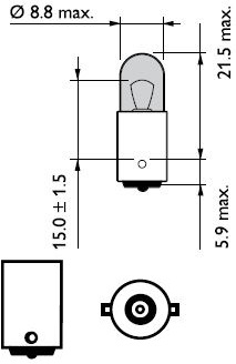 13929 лампа philips 24v 4w