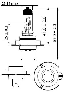 12972 pr h7 лампа philips 12v 55w
