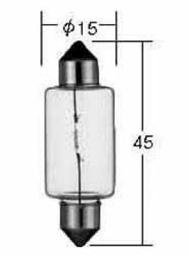 2375 лампа koito 24v20w дл.42мм