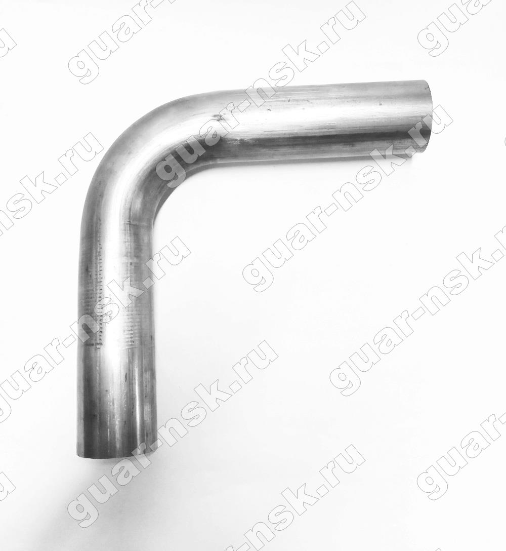 90ep400 труба глушителя изогнутая 90° нержавеющая 99/102мм*300мм